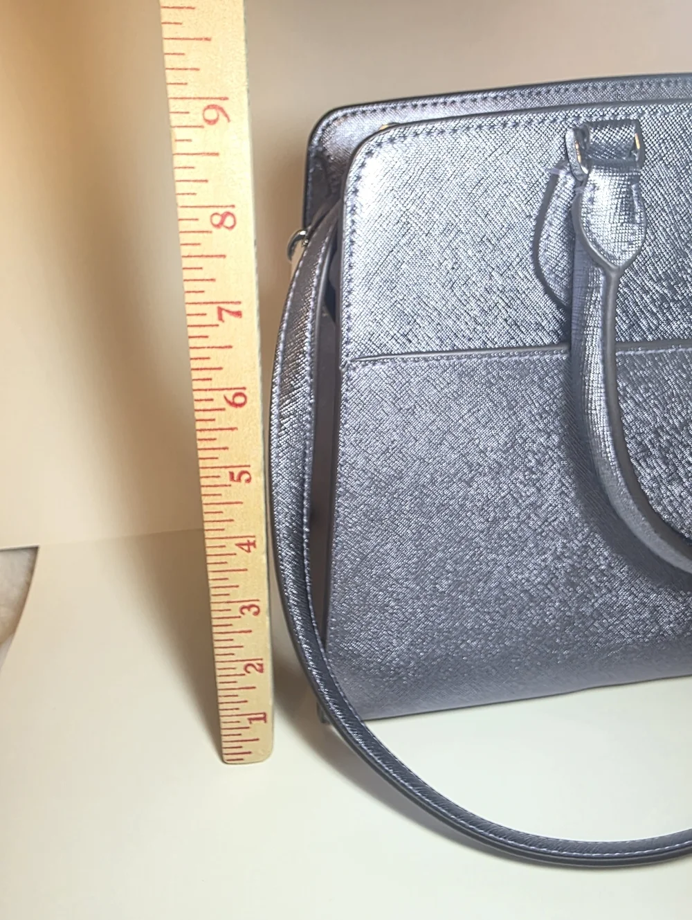 NWOT Kate Spade Madison Medium Satchel Shoulder Bag Candied Flower Lilac Silver